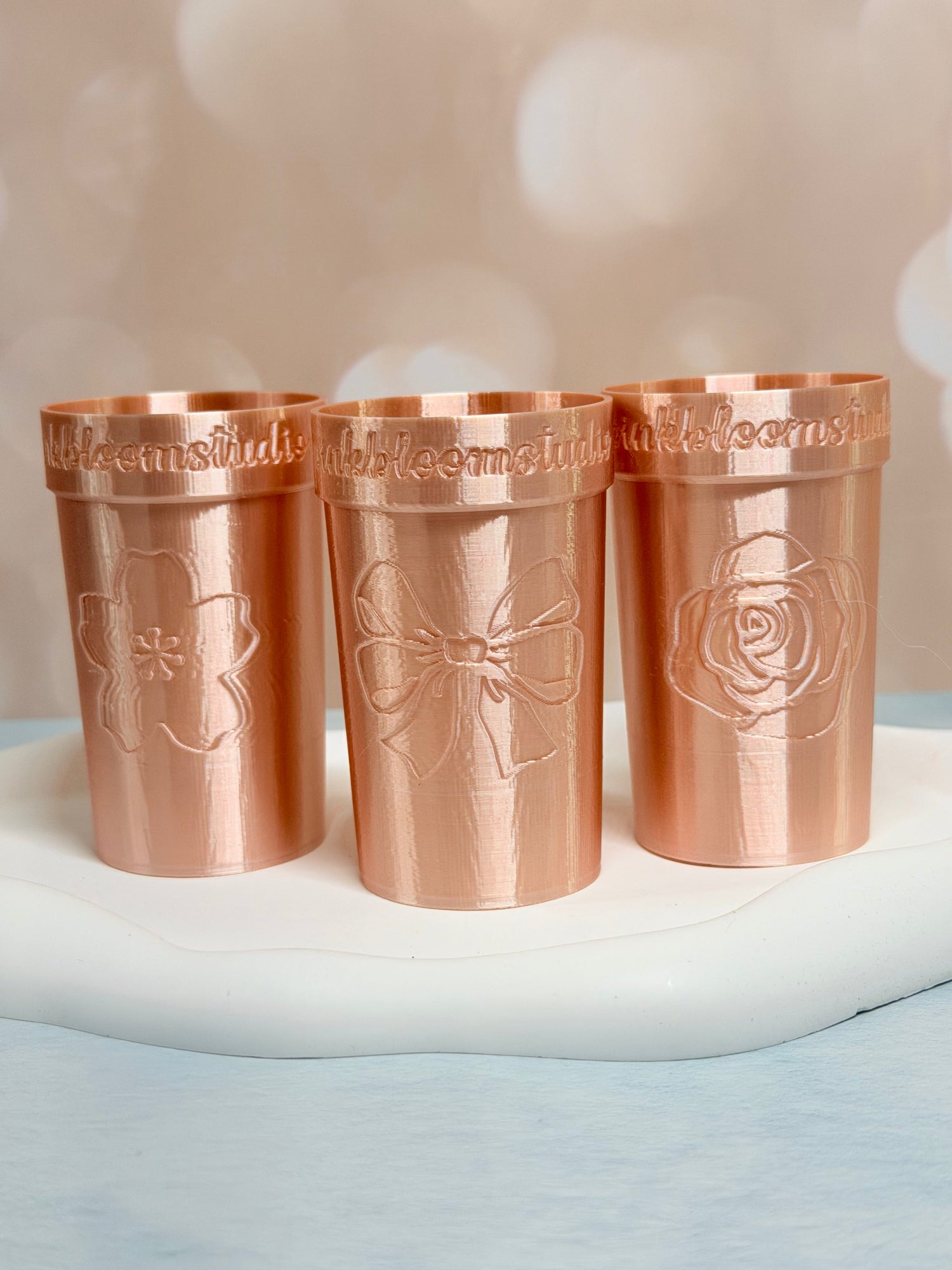 Self-Watering Miscellaneous Stenciled Cups (Custom Text)