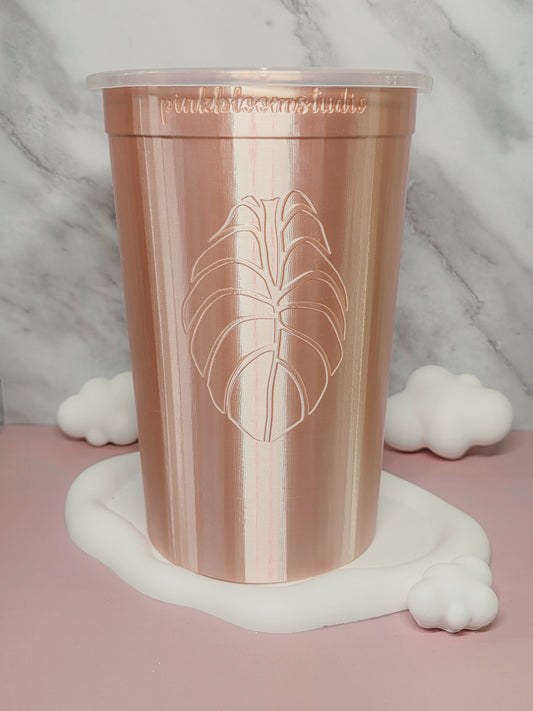 6" Anthurium Stenciled Self-Watering Cup