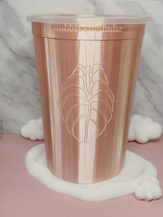 7" Anthurium Stenciled Self-Watering Cup