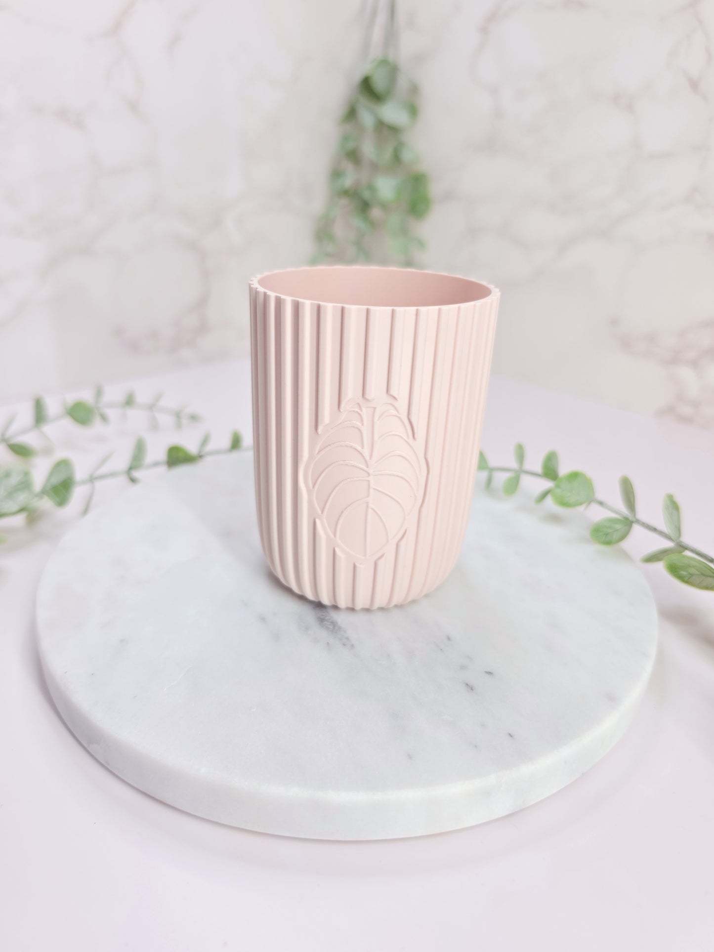 2" "Modern" Begonia Stenciled Self-Watering Cup