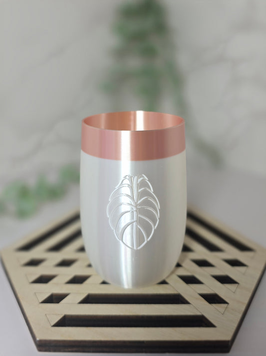 2" "Elegance" Alocasia Stenciled Self-Watering Cup